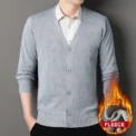 Men's Smart Casual Cardigan V-neck Sweater Men's Autumn Winter Clothes Button Knit Cardigans Mens Knitting Sweaters Outwear - Image 5