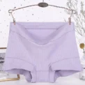 1pcs Cotton Women Panties Lady Plus Size Flat Corner Underwear Large Size High Waist Breathable Solid Color Female Briefs - Image 3