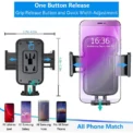 Car Phone Holder Cellphone Mount Stand Adjustable Car Cup Phone Mount for iPhone 14 13 12 Por MAX Huawei - Image 4