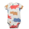 5PCS/Lot Baby Boys Girls Bodysuits 100% Cotton Short Sleeves Kids Clothes 6-24 Month Newborn Baby Clothing bebe Jumpsuit - Image 6