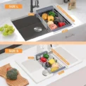 The Bowl Drying Rack Is Expandable and Suitable For Kitchen Sinks The Metal Bowl And Dish Drain Is Multifunctional and The Bow - Image 5