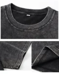 Blessyuki Quality Acid Wash Washed Print TShirt Women Plus Size Vintage Streetwear Mineral T-shirts Girls Luxury Brand Tops - Image 6