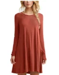 New Long Sleeve Women Black Short Dresses Spring Autumn Solid Color Streetwear Casual A-Line Dress Round-Neck Ladies Mini Dress - Image 5