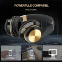 T5 Bluetooth Headphones Over Ear Head Wireless Earphones With Mic Music Headset Gamer Foldable Auriculare Fone For Huawei iPhone - Image 2