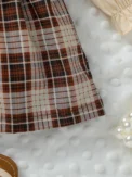 New Baby Girls Autumn Long Sleeve With Bow Plaid Fahion Cute Dress - Image 4