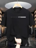 Summer Cotton Casual Loose Letter Print Round Neck Short-sleeved T-shirt Top High Street Fashion Trend for Men and Women YK2 - Image 4