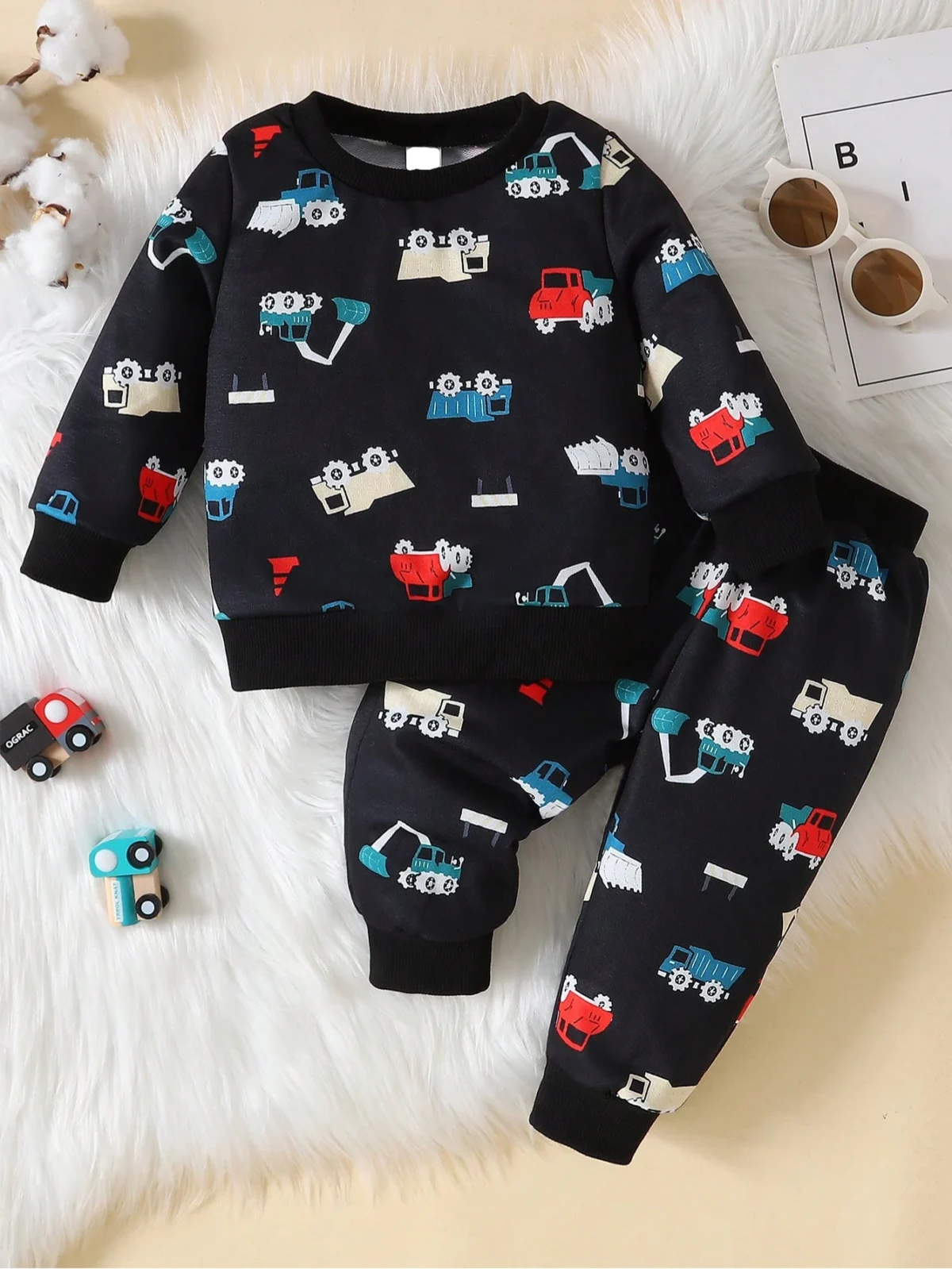 Baby autumn soft, comfortable and breathable cartoon suit - Image 1