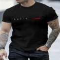 Summer New Fashion 3D Printed Men's T-shirt Casual Crew Neck Short Sleeve Letter Pattern Comfortable Breathable Sweatshirt - Image 2