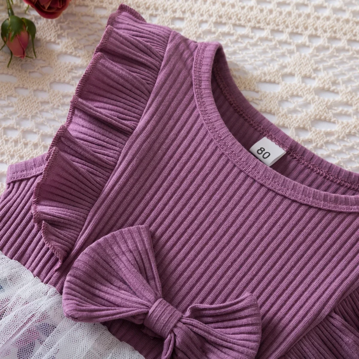 New Butterfly Mesh Flying Sleeve Dress Girls Fashion Dresses Cute Little Girls Summer Casual Wear 1-5Yrs Children's Clothes - Image 5