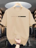 Summer Cotton Casual Loose Letter Print Round Neck Short-sleeved T-shirt Top High Street Fashion Trend for Men and Women YK2 - Image 2
