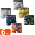 pcs Boys Boxer Briefs Sets  New Kids Cotton Underwear Boy Underpants Teenager Dinosaur Print Soft Children Panties
