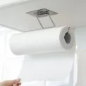 1/4 Of The Kitchen Wall Hanging Paper Towel Rack, Perforation-Free Dish Cloth, Plastic Wrap Stainless Steel Organizer Hooks - Image 3