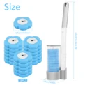 18/24Pcs New Disposable Toilet Brush Clean Tool Bathroom Cleaning Sponge Brush With Replacement Head Cleaning Kit Wc Accessories - Image 6