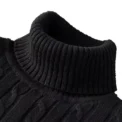 Autumn Men's Long Sleeve Knitted Sweaters Men's Slim Fit Turtleneck Sweater Casual Pullover Sweater Lightweight Ribbed Sweater - Image 2