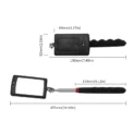 Telescoping Flexible Head Inspection Mirror Car Bottom With Light Adjustable Detection Mirror Magnification Inspection Mirror - Image 6