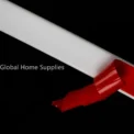 Rubber Silicone Shower Barrier Water Stopper Bathroom Waterproof Strip Water Retaining Strip Bendable Door Bottom Sealing Strip - Image 3