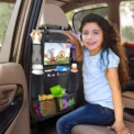Car Seat Organizer Multifunctional Oxford Fabric Car Back Multi Pocket Storage Bag with Tablet Holder Protector for Kids - Image 3