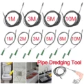 1-10M Sewer Pipe Unblocker Bathroom Hair Sewer Sink Cleaning Tools Snake Spring Pipe Dredging Tool Pipeline Kitchen Accessories
