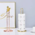 Stainless Steel Kitchen Roll Paper Towel Holder Bathroom Tissue Stand Dining Table Vertical Napkins Rack Kitchen Storage Shelf - Image 2