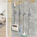 1-10PCS Wall Mounted Mop Organizer Holder Wall-Mounted Waterproof Mop Storage Rack Broom Hanger Hooks Household Tools - Image 3