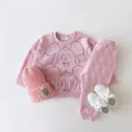 New Designer Cartoon Clothing Tracksuit Baby Boy Summer Printed Clothes T-shirt+shorts Baby Girl Casual Solid Color Sets - Image 4