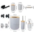 Black Toilet Brush for Bath Fashion Clean Tool Flexible Soft Bristles Cleaning Brush Modern Bathroom Accessories - Image 6