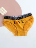 5pcs women cotton Panties Fashion Letter Printed Belt Ladies underwear Breathable Intimates Lingeries - Image 5