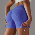 Seamless Sports Shorts Cross High Waist Fitness Leggings Shorts Gym Scrunch Butt Shorts Women Squats Running Workout Shorts - - Image 2