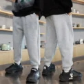 New Boys and Girls Pants Spring and Autumn Children's Sports Pants Medium and Large Boys Casual Fleece Sweatpants Trendy 4T-14T - Image 2