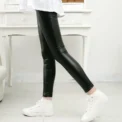 Spring Children's Pants for Girls Fashion Faux Leather Girls Leggings Thin Kids Skinny Trousers Kids Clothing Girl Pencil Pants - - Image 3