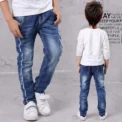 Kids Boys Jeans Fashion Clothes Classic Pants Denim Clothing Children Baby Boy Casual Bowboy Long Trousers 5-13Y - Image 3