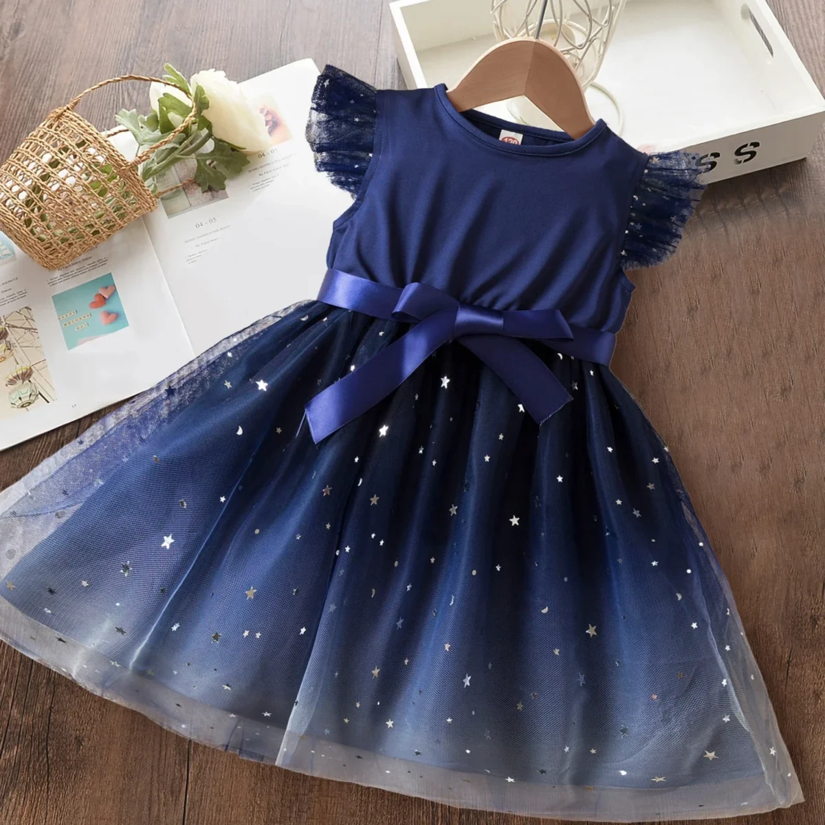 Polka-dot Summer Dresses for Girls Korean Style Cute Layared Dress Sleeveless Casual Kid's Dress 2 4 6 Yrs Baby Girls Clothes - Image 5