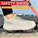 NEW Lightweight Safety Shoes Men Steel Toe Sneakers Anti-puncture Proof Breathable Work Safety Boots Man Comfortable Work Shoes - Image 2