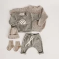2Pcs Baby Boy Clothes Set Spring Toddler Boys Hoodies Sweatshirts + Pants Baby Girls Clothes Infant Outfits Newborn Baby Clothes -
