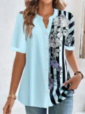 Women's Plus Size Shirt Summer Chic Elegant Shirt For Chubby Women's Fashion Shirt - Image 3