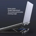 Notebook Radiator Stand Aluminum Alloy Gaming Cooling Fan Laptop Cooling Pad 11 13 17 inch Laptop Cooler Stand For Gaming - Image 6