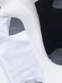 10 Men Ankle Socks Classic Fashionable Black White And Gray Color Matching Comfortable Breathable Sweat Absorbing Socks - - Image 5