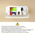 1pc Foldable Wall-mounted Shelf, For Bathroom, Toilet, Kitchen, Bedside, No Drilling Phone Storage, Wifi Router Storage - Image 6