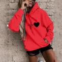 Women's Pullover Fashion Casual Fun Print Hooded Sweatshirt Loose Sports Tops Pullover - Image 3