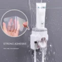 Creative Wall Mount Automatic Toothpaste Dispenser Bathroom Accessories Waterproof Lazy Toothpaste Squeezer Toothbrush Holder - Image 2