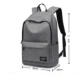 15 inches Versatile Backpack Trendy Washable Oxford Cloth Computer Bag Black Grey Blue Red School Student Backpack for Women Men - Image 6