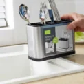 Stainless Steel Cutlery Holder Household Tableware Drainboard Spoon Storage Kitchen Organizer Drainer Dish Drying Rack - Image 6