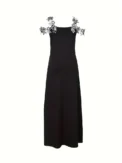 Summer New Women's Printed Sleeveless Dress Loose Casual V-Neck Temperament Elegant Fashion Long Dresses - Image 3