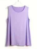 Plus Size Simple Solid Tank Top Casual Crew Neck Sleeveless Tank Top For Summer Women's Plus Size Clothing - Image 3