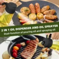 1-2PCS 2in1 Olive Oil Dispenser Bottle 500ml Plastic Oil Sprayer Cooking Oil Spray Tank BBQ Baking Picnic Kitchen Tools for Home - Image 2