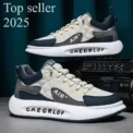 New  Trend Men's Vulcanize Shoes Thick Platform Sneakers Stylish Athletic Shoes for Men Leisure Casual Flats Sports Footwear