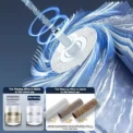 New 5-mode High Pressure Water-saving Filter Shower Head Handheld Shower Head One-button Stop Bathroom Accessories Set - Image 5