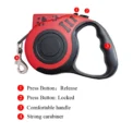 Automatic Retractable Dog Leash with Flashlight LED Glowing at Night Walking Leash Durable Nylon Outdoor Dog Leash Pet Supplies - Image 5