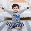Cat Pajamas for Girls 2 to 14 Years Kids Loungewear Sets Baby Night Shirts Autumn Cotton Full Sleeve Pijamas Children Sleepwear - Image 3