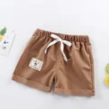 2pcs Cotton Summer Kids Shorts Boys Girls Solid Color Short Baby Cartoon Casual Pant Children Short Pant Sport Clothing Outwear - Image 5